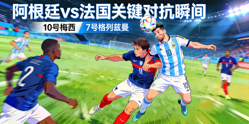 阿根廷与法国队球员在比赛中激烈对抗的赛事分析配图